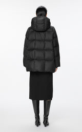 Damen Oversize Goose Daunenjacke mit Zwei-Wege-Reißverschluss