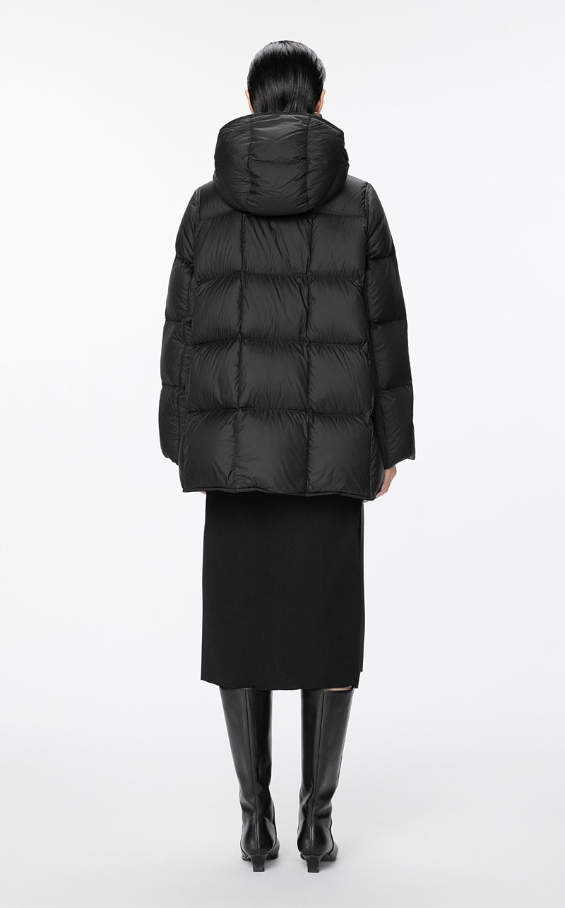 Damen Oversize Goose Daunenjacke mit Zwei-Wege-Reißverschluss