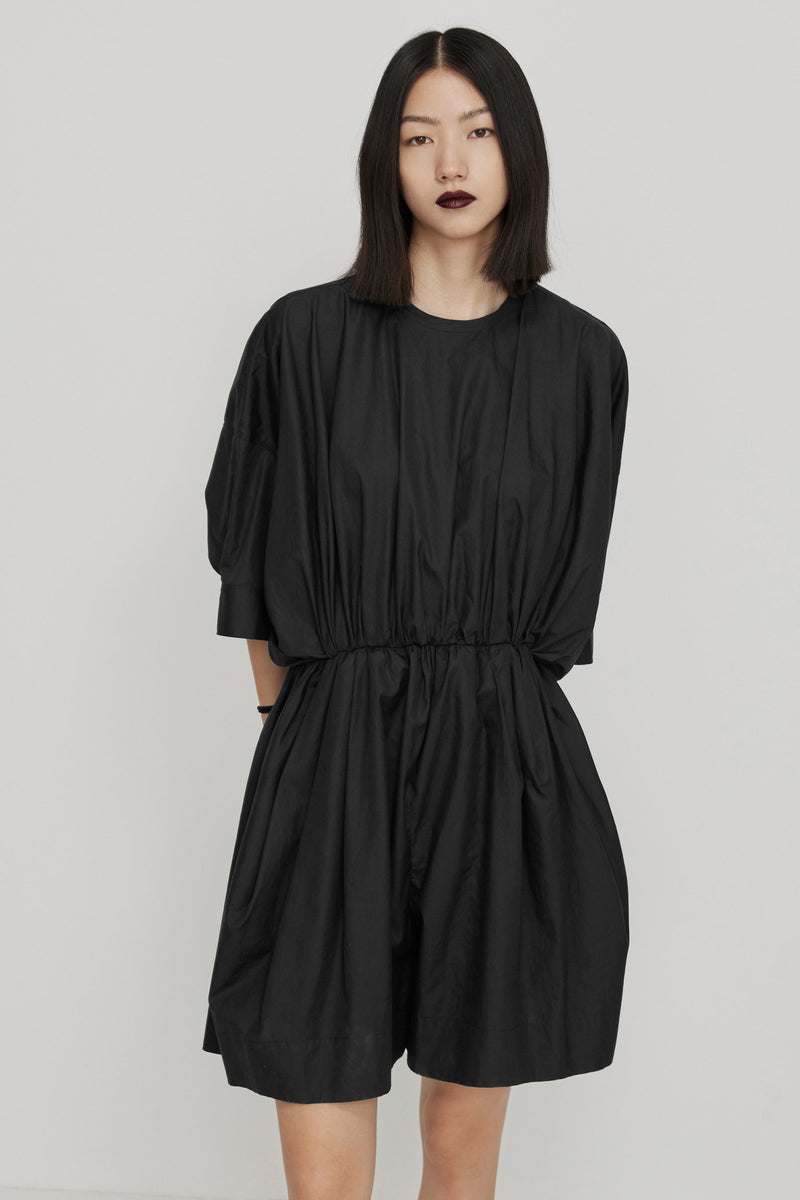 Katoenen jumpsuit ZWART