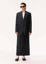 Damen Blazerjacke mit Pattentasche und Blouson Kragen