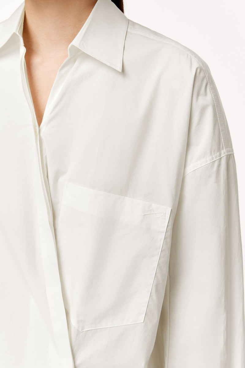 Baumwollbluse WHITE