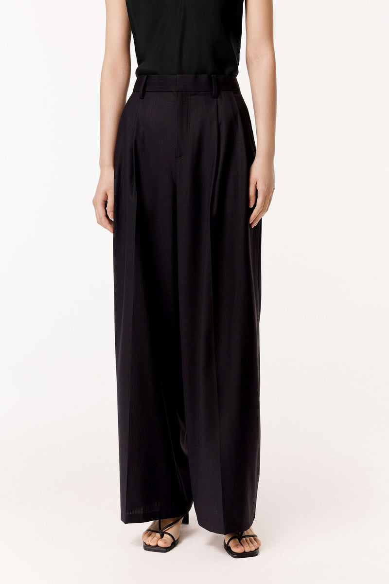 Hose mit weitem Bein BLACK