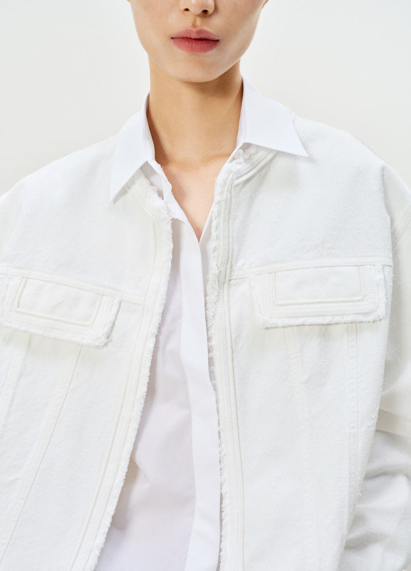 LESS Baumwolljacke WHITE