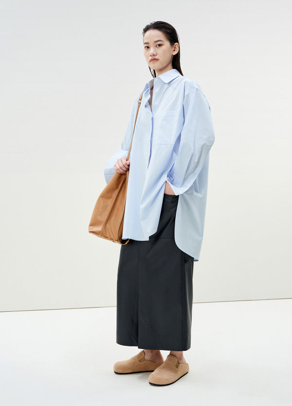 LESS Longbluse LIGHT BLUE