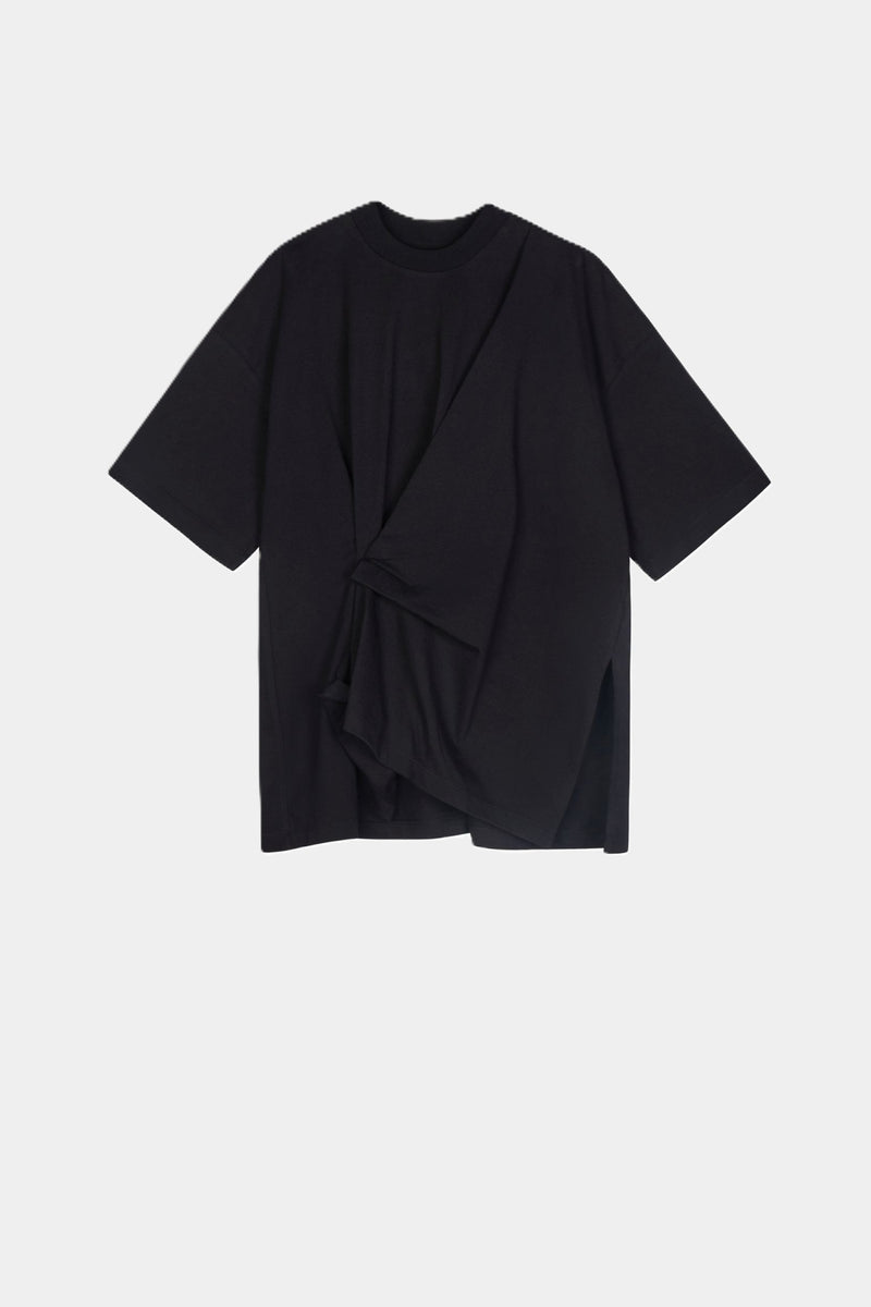 A-Symmetrisches T-Shirt BLACK