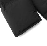 Elegante Damen Daunenjacke mit Kapuze und Gummizug in Schwarz