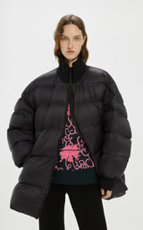 Lange Daunenjacke BLACK
