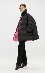 Lange Daunenjacke BLACK