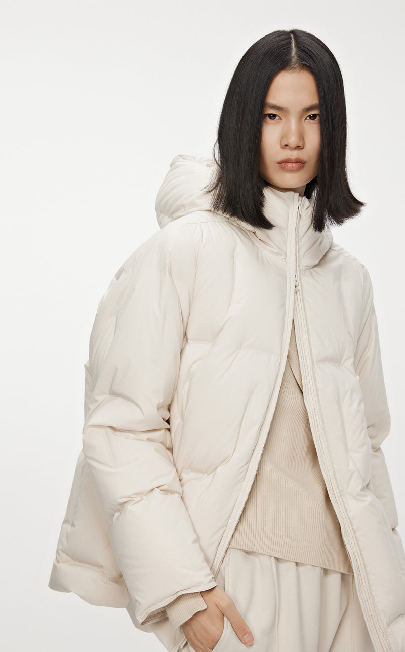 Simple down jacket OFFWHITE
