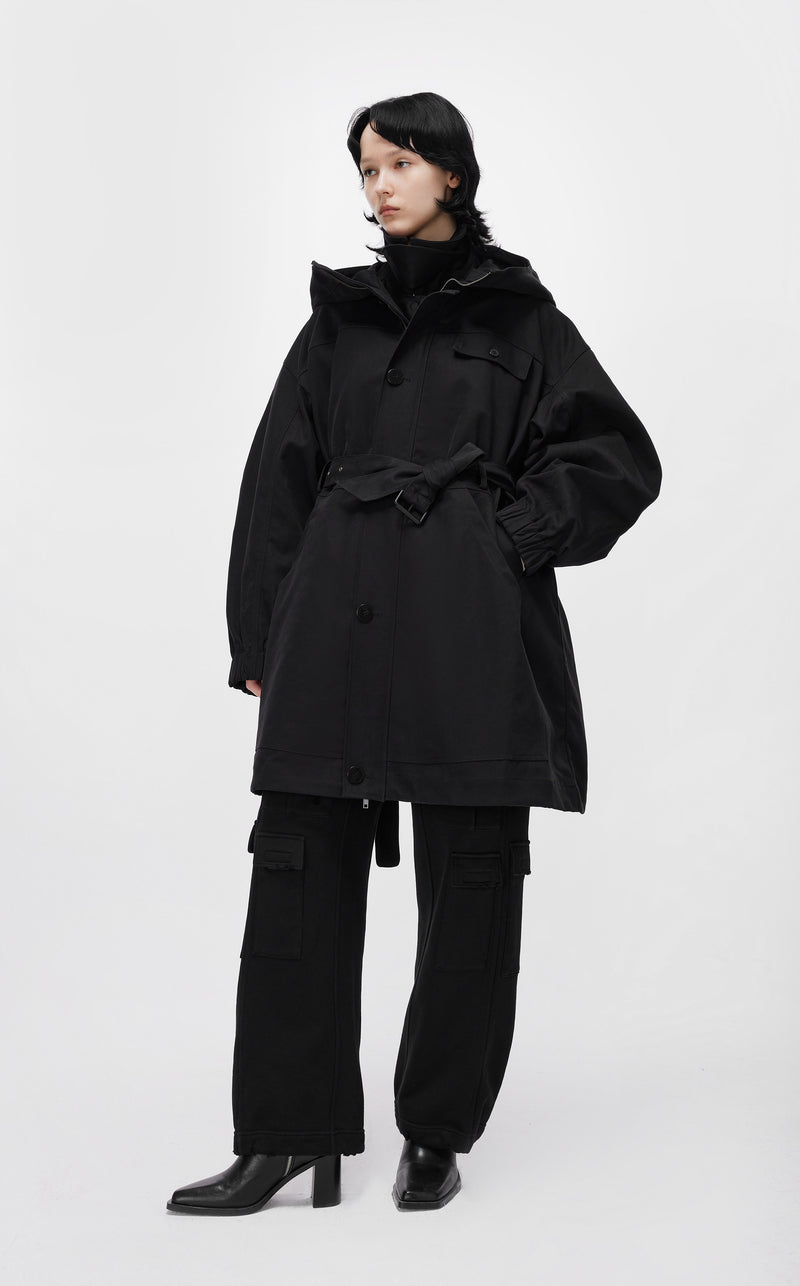Trench coat BLACK