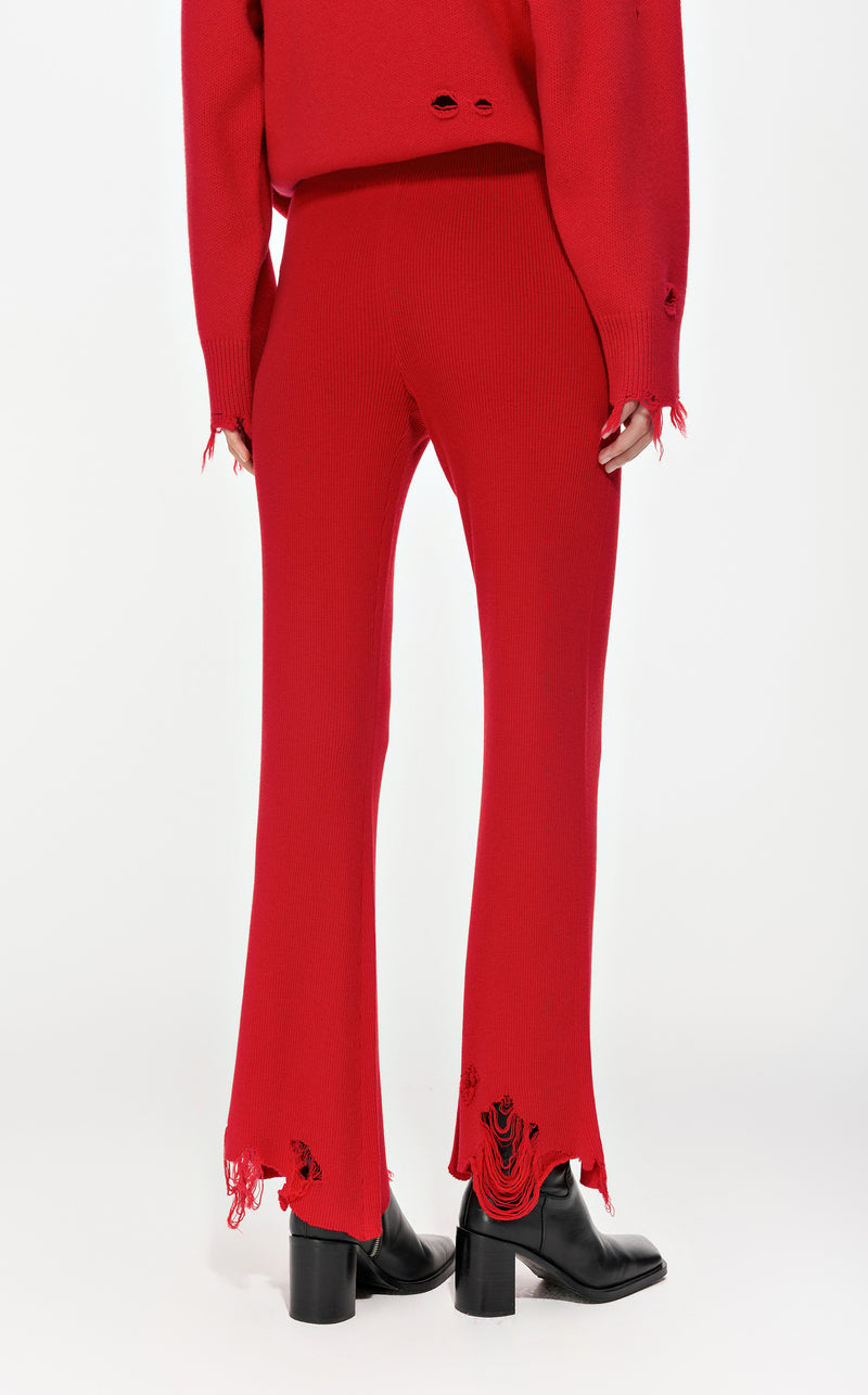 Wool trousers RED