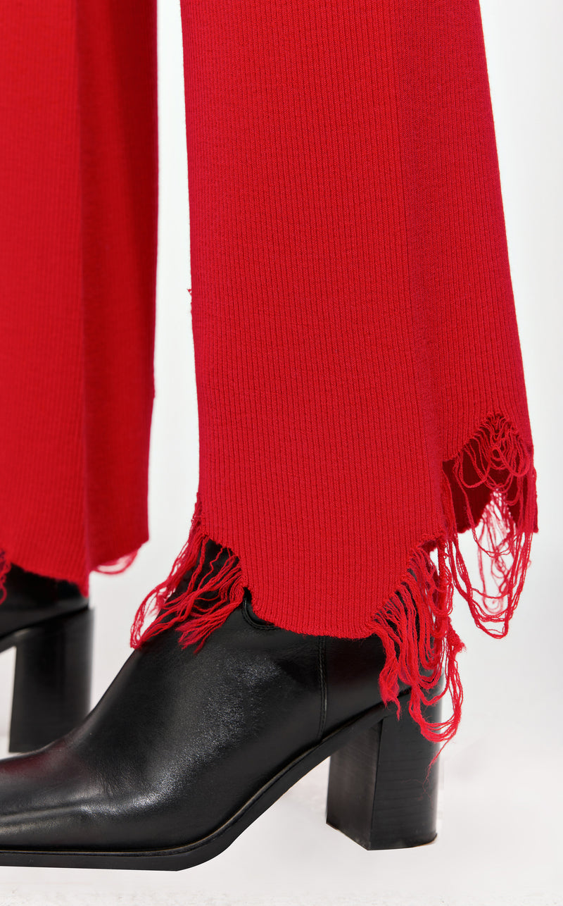 Wool trousers RED