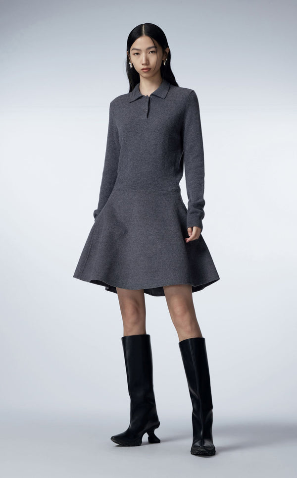 Sweater Kleid DARK GREY