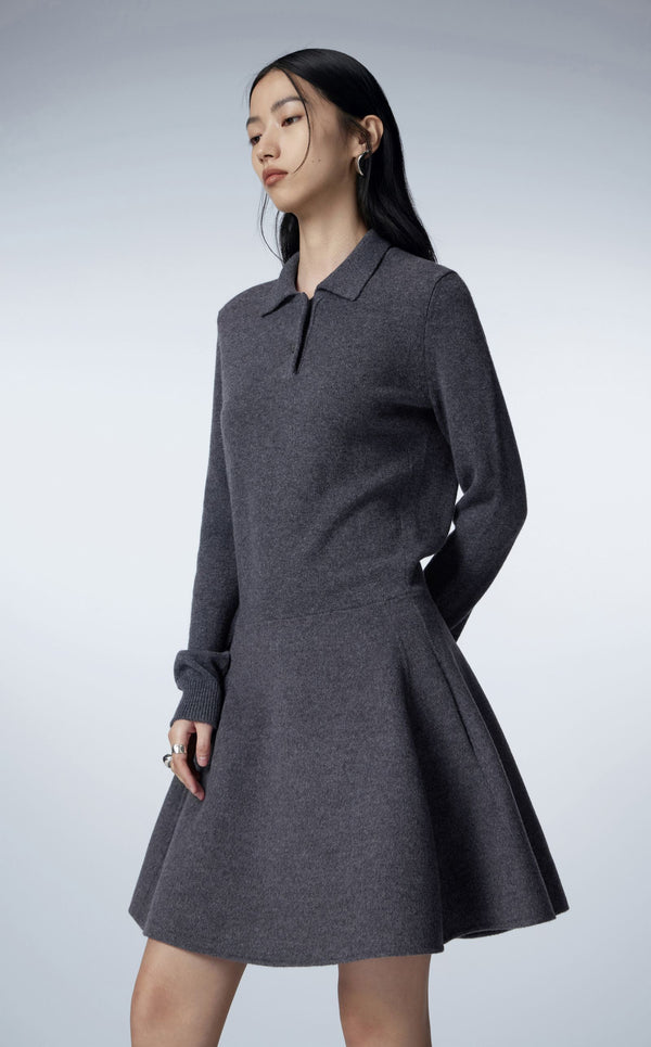 Sweater Kleid DARK GREY