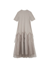 T-Shirt Kleid LIGHT GREY
