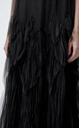 Mesh-Kleid BLACK