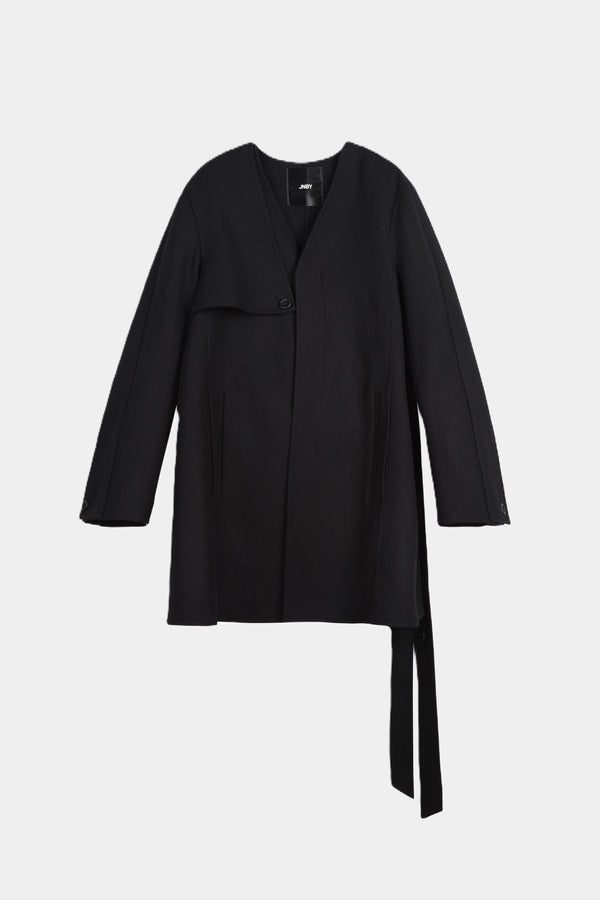 Wollmantel BLACK