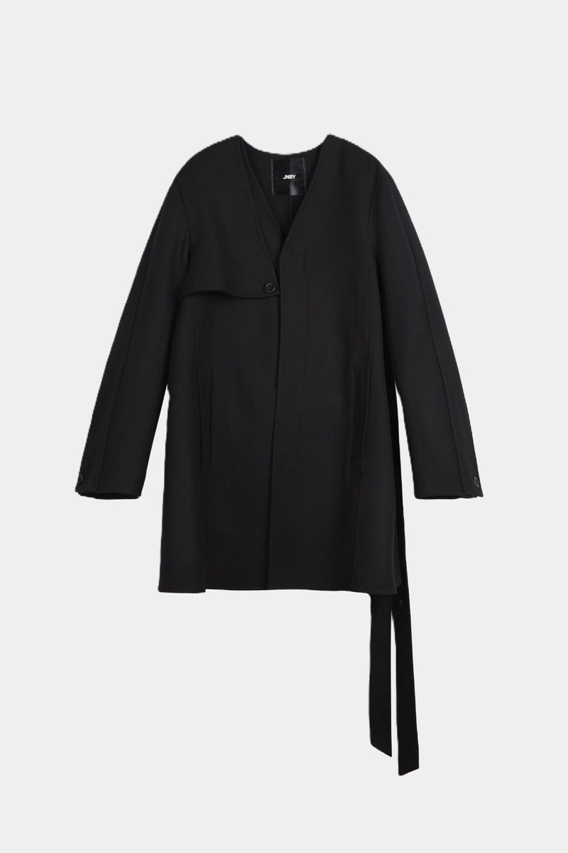 Wollmantel BLACK