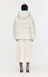 Damen Regular Daunenjacke mit Wärme & Stehkragen Off White