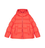 Damen Regular Daunenjacke mit Wärme & Stehkragen Korallen Rot