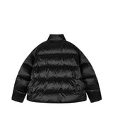 Damen Oversize Daunenjacke mit Stehkragen Schwarz