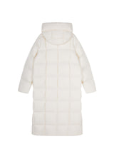 Damen klassischer Daunenmantel mit Taschen, Kapuze und Kachel Steppung