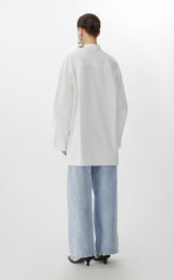 JNBY Bluse mit Mandarin-Kragen WHITE
