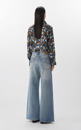 JNBY Statement-Jeans mit Pailletten und Steinchen GREY