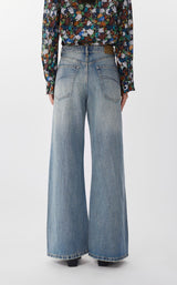 JNBY Statement-Jeans mit Pailletten und Steinchen GREY