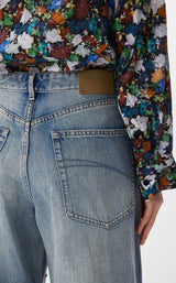 JNBY Statement-Jeans mit Pailletten und Steinchen GREY