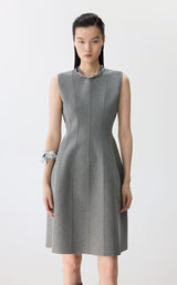 JNBY elegantes Kleid im taillierte Schnitt GREY