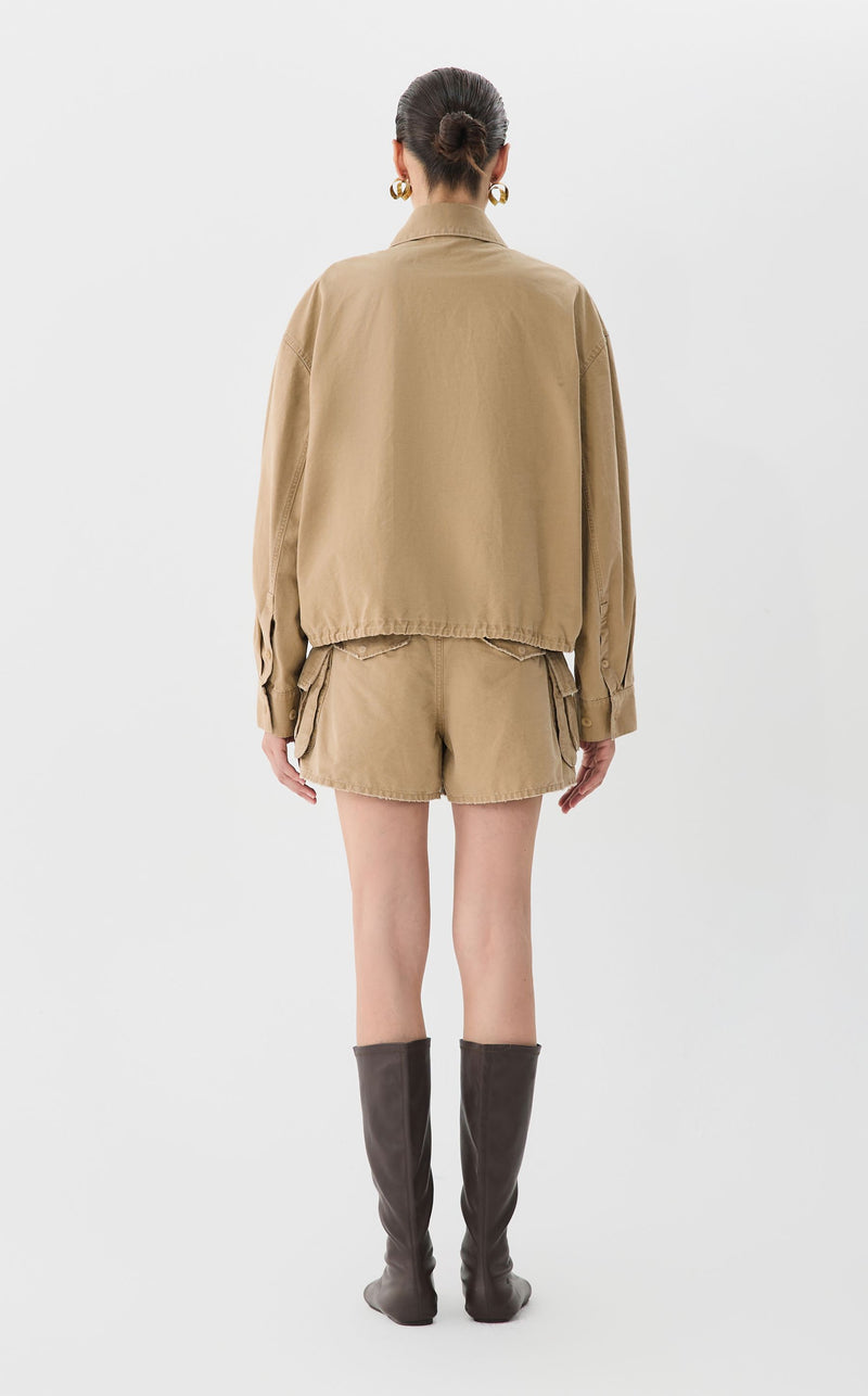 JNBY Oversized Jacke mit Zweiwege-Reißverschluss LIGHT BROWN