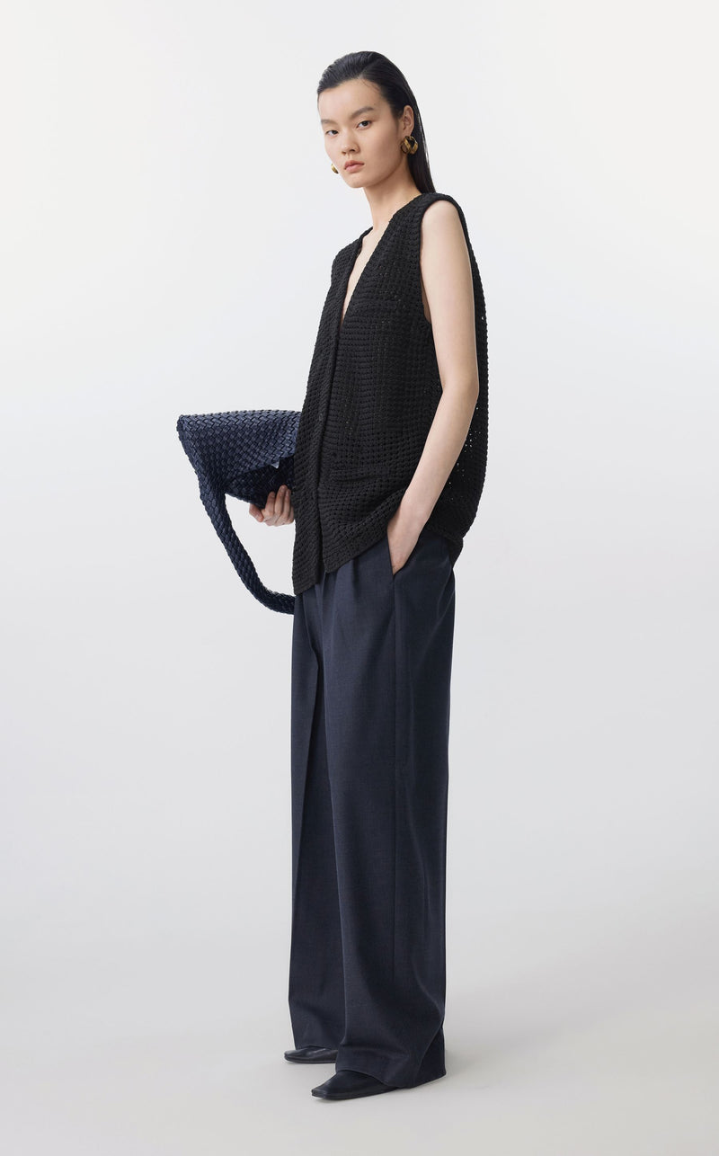 JNBY Elegante Häkel-Weste BLACK