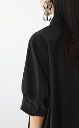 JNBY modernes Kleid mit einem ballonartigen Saum BLACK