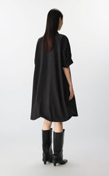 JNBY modernes Kleid mit einem ballonartigen Saum BLACK