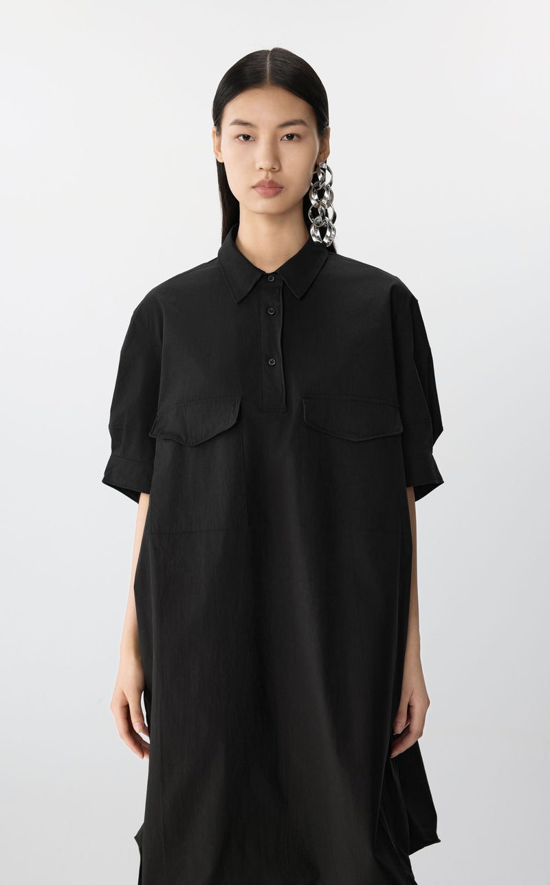 JNBY modernes Kleid mit einem ballonartigen Saum BLACK