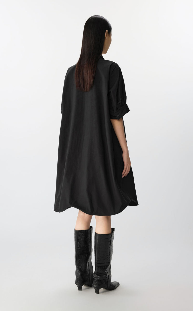 JNBY modernes Kleid mit einem ballonartigen Saum BLACK