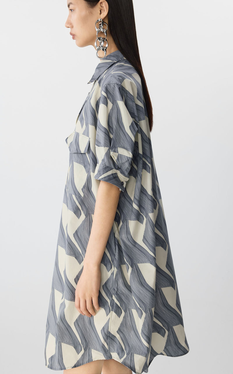 JNBY Kleid mit Eingriffstaschen GREY