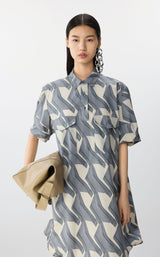 JNBY Kleid mit Eingriffstaschen GREY
