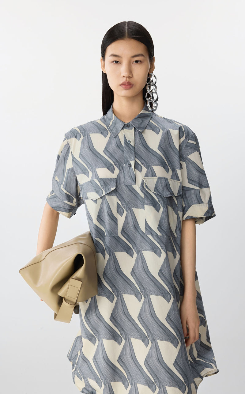 JNBY Kleid mit Eingriffstaschen GREY