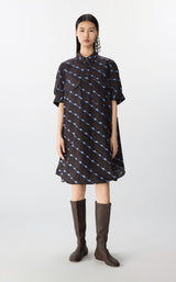 JNBY Kleid mit Eingriffstaschen DARK COFFEE
