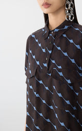 JNBY Kleid mit Eingriffstaschen DARK COFFEE
