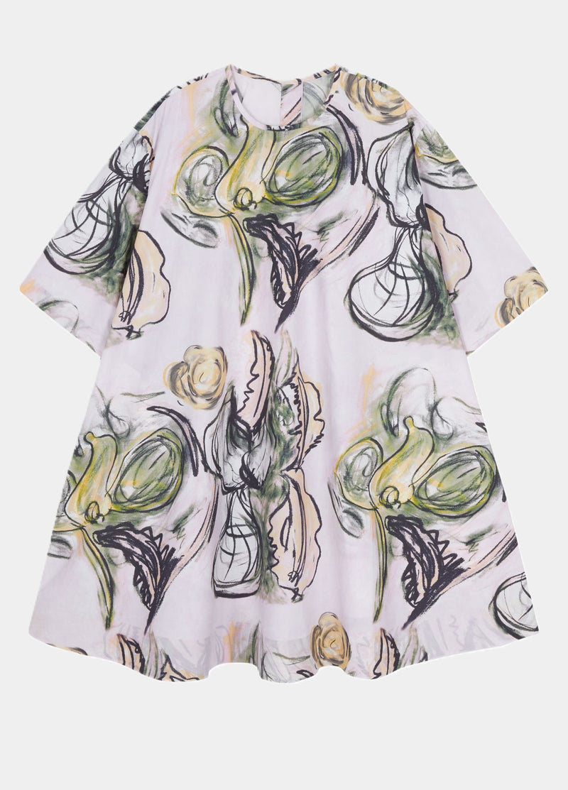 JNBY Kleid im Allover-Muster Watercolor-Style WHITE MIXED