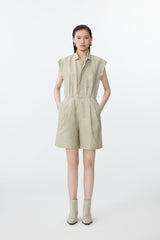 JNBY moderner Jumpsuit mit Eingriffstaschen KHAKI