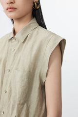 JNBY moderner Jumpsuit mit Eingriffstaschen KHAKI