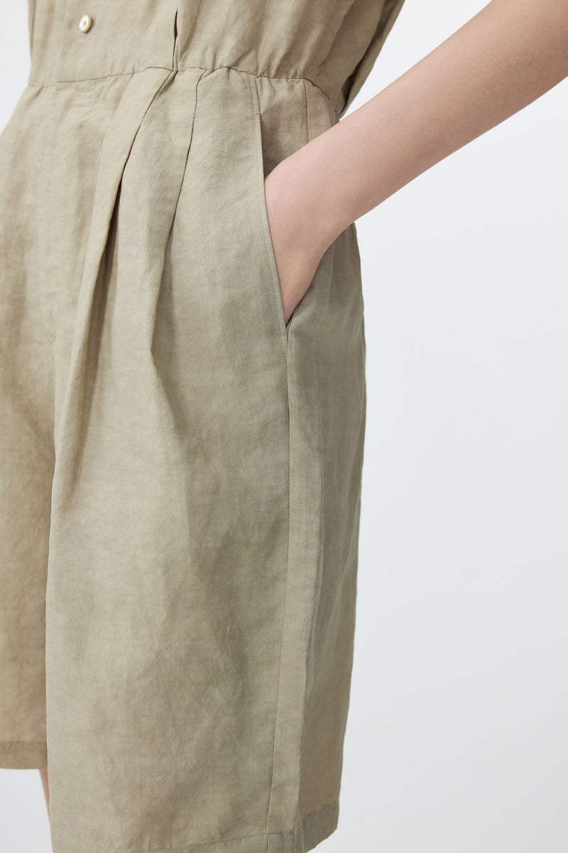 JNBY moderner Jumpsuit mit Eingriffstaschen KHAKI
