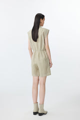 JNBY moderner Jumpsuit mit Eingriffstaschen KHAKI