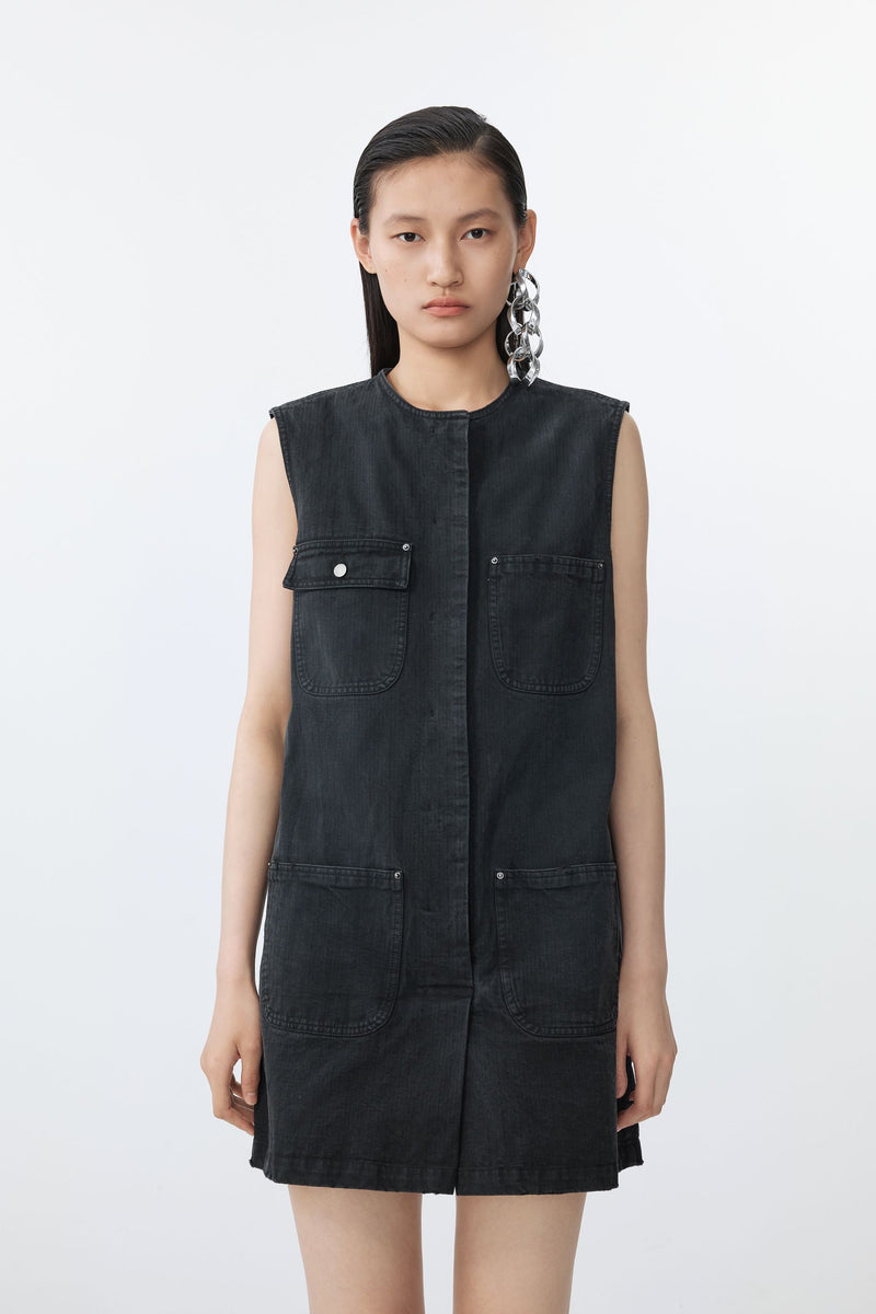 JNBY Jumpsuit Kleid-Optik trifft auf lässigen Hosenschnitt BLACK
