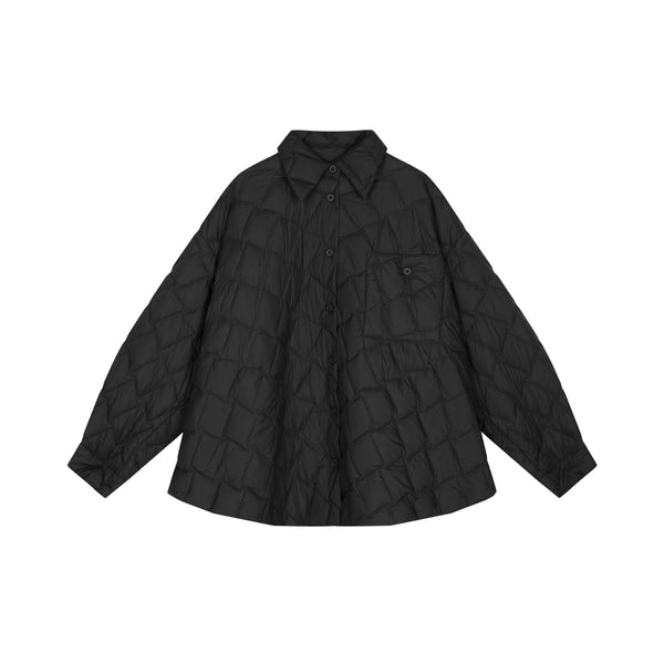 Damen Oversize Steppjacke mit Daunenfüllung – Leicht