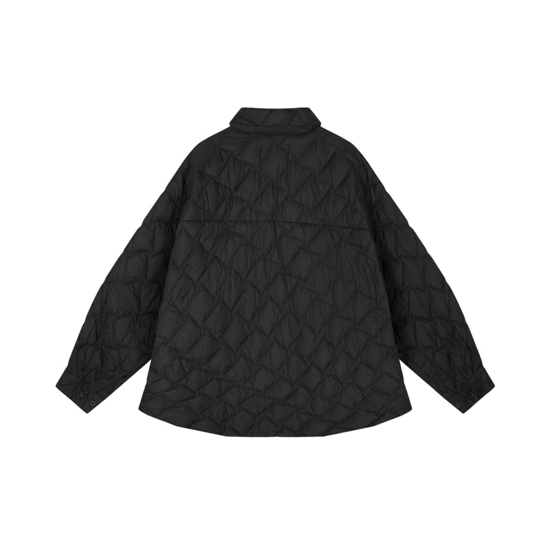 Damen Oversize Steppjacke mit Daunenfüllung – Leicht